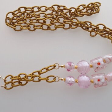 花柄硝子＊メガネチェーン*グラスコード