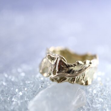 『namima-波間-』のリング　K10YG 　1点もの