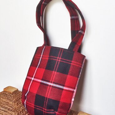 タータンチェックのお散歩バッグ【Cunninghum】