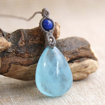 ■Mescolare■ アクアマリン×ラピスラズリ　ネックレス　（一点モノ）