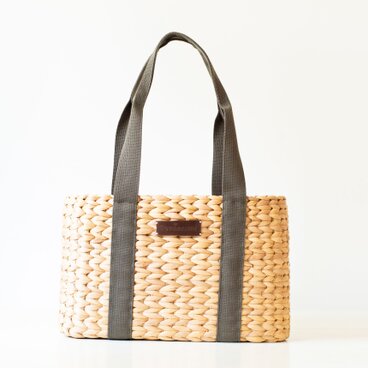 カゴバッグ サラ（L) カーキストラップ