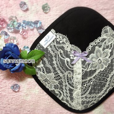 sunnymoon☆ランジェリー  タイプの布なぷライナー「fairyブラック」