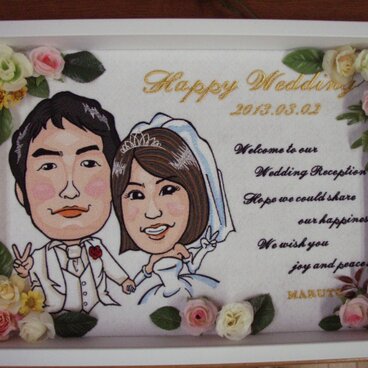 似顔絵ウェルカムボード