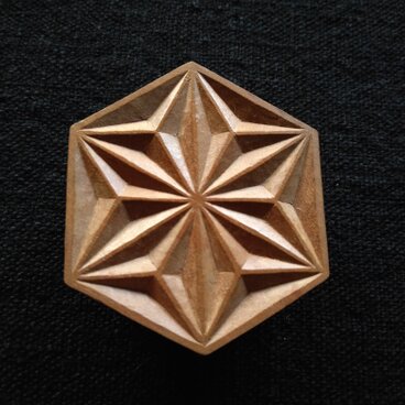 麻の葉紋様　髪飾り　　