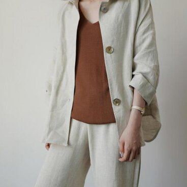 シングルリネンジャケット