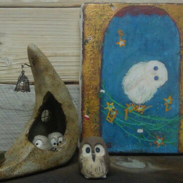 星花ﾉ譜 / 絵画　月ﾉ部屋 / ｵﾌﾞｼﾞｪ　　　yugajing