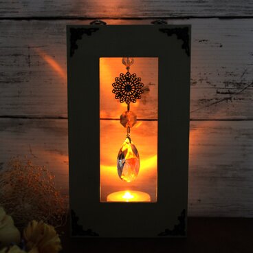 3way 壁掛け＆置き型サンキャッチャー～虹舞～しずく型　Swarovski Crystal