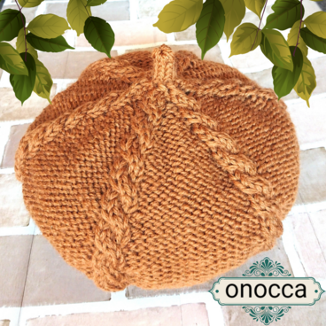 2019年度限定色♪オトナ女子ニットベレー帽*キャラメル*