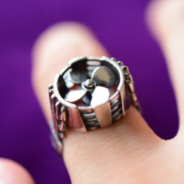 スチームパンクダクト指輪