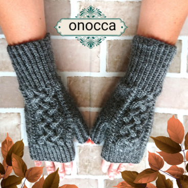 ○ハンドウォーマー*チャコールグレー*ウール100%