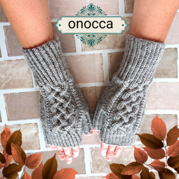 ○ハンドウォーマー*ライトグレー*ウール100%