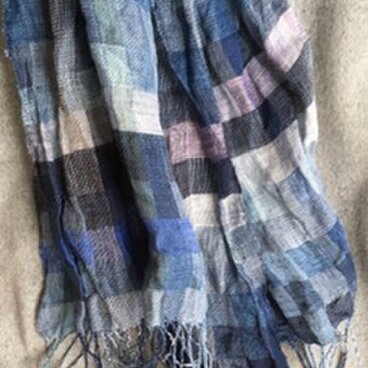 ■手織/冬のリネン(亜麻）ビックストール