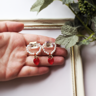 スワロフスキー【ピアス/イヤリング】恋こころ