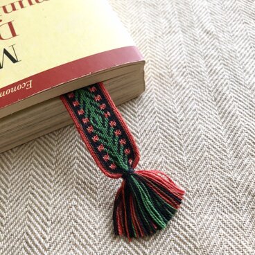 カード織りブックマーク ::climbing rose::