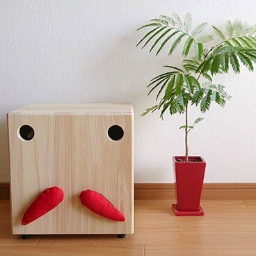 OSSAN箱イス（赤）