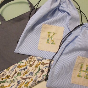 P様オーダー品＊レッスンバッグ＆巾着2枚セット