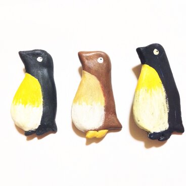 ぺんぎんさんブローチ