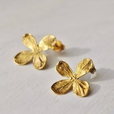 紫陽花のピアス