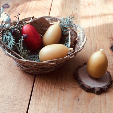 からすうり蜜ろうキャンドル ３個