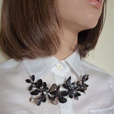 首飾り*black flower