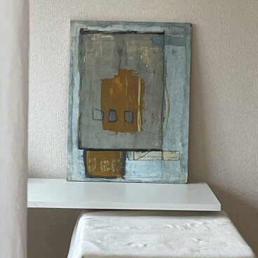 現代アート【原画】Roimos art    油絵　オーナメント 絵画 壁掛け　抽象画　インテリア