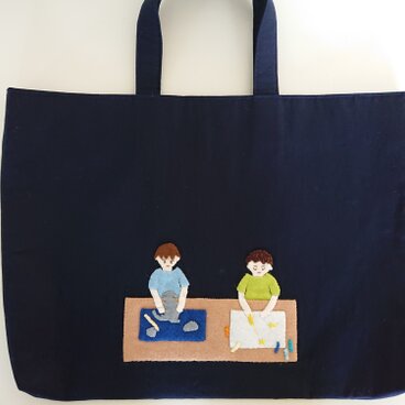 男の子用 お手提げ レッスンバッグ