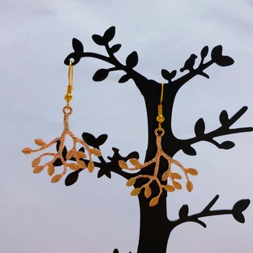 ボタニカルパーツのピアス/イヤリング