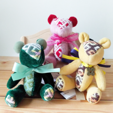 【受注製作】あなたのためだけに作る、こぎん刺しのテディベア
