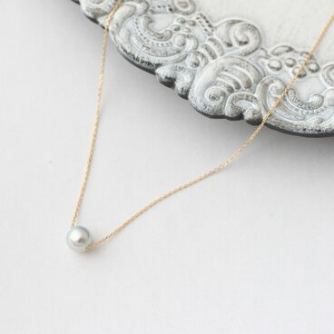 K10YG　バロック真珠のプチネックレス