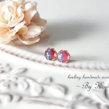 ＊14kgf＊●Dragon's Breath●～情熱を秘めた小さなピアス*～