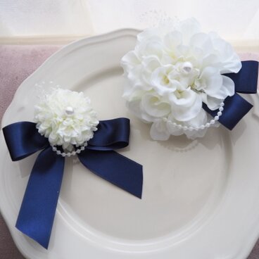 フォーマル 親子コサージュ