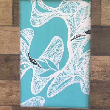 "波の葉"ターコイズ