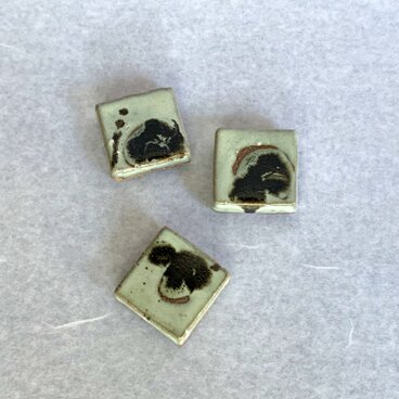 高取焼　四方箸置き