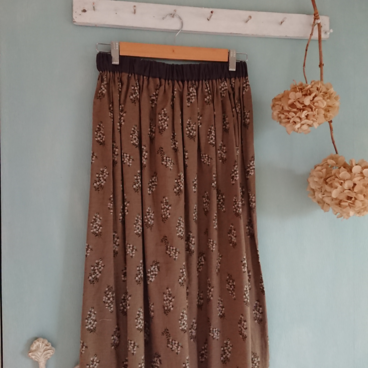 花柄ギャザースカート