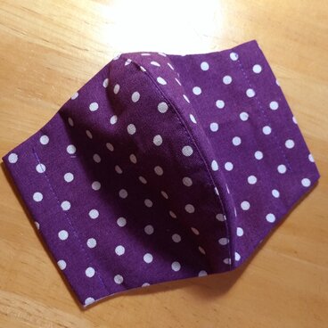 コットンリネン☆ドットのマスク（レディースサイズ）