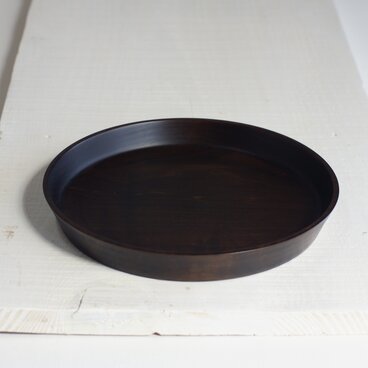 パン皿　切立プレート　サクラ鉄染め　20ｃｍ ｘ 2.5ｃｍ