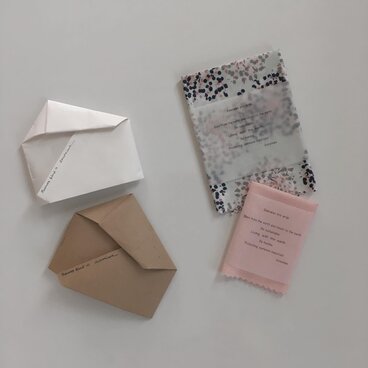 ミツロウエコラップキット（S＆M size パウダーピンクとシックな森）