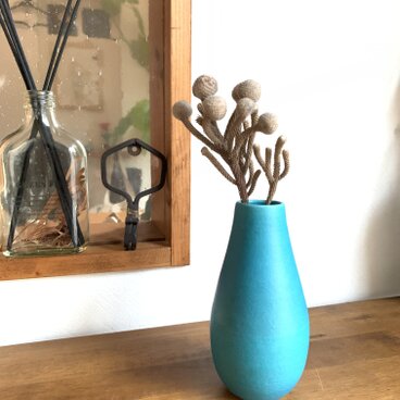 b花瓶　ターコイズブルー