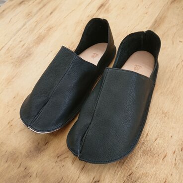 【足袋スリッパ （黒）｜バブーシュ型 】受注生産