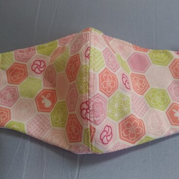 【送料無料】手作りマスク　レディースサイズ   和柄