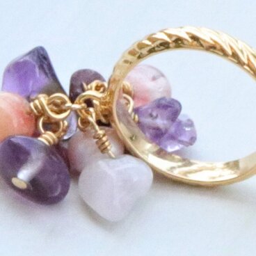 ミャンマー産-ジェムリング-天然石リング-12