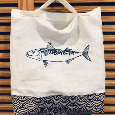 受注制作/おつかいバッグ・魚2
