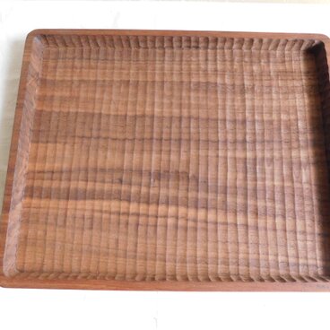 ウォルナット角盆