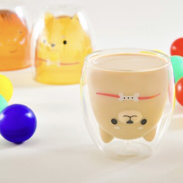 GOODGLAS しば犬「クリア」耐熱ホットドリンクOK・結露しにくいグラス