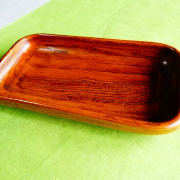 けやきの器 くり物　拭きうるし　2t-9