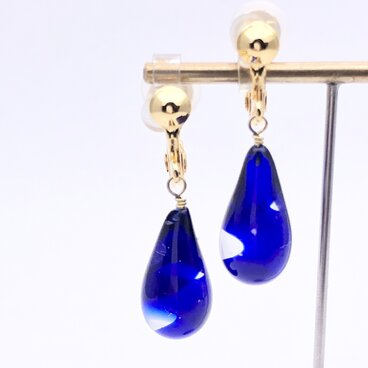 青の雫イヤリングG
