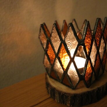 ステンドグラス　キャンドルホルダー