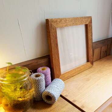 【展示のみ】30㎝　額縁　木製フレーム　フォトフレーム　正方形