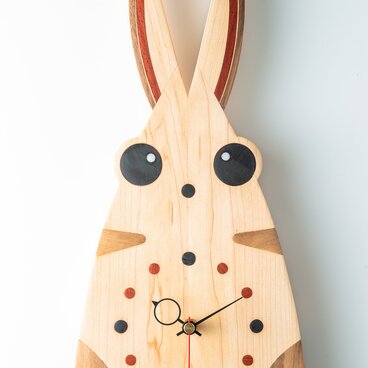 ＃木の時計：＃うさぎ