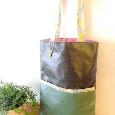 大人の外履き入れ＊参観日に…カーキ